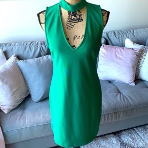 Boston Proper sexy green choker dress!
